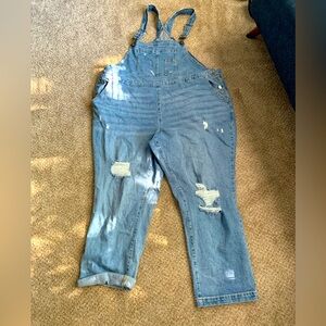 Lane Bryant Blue Denim Jumpsuit